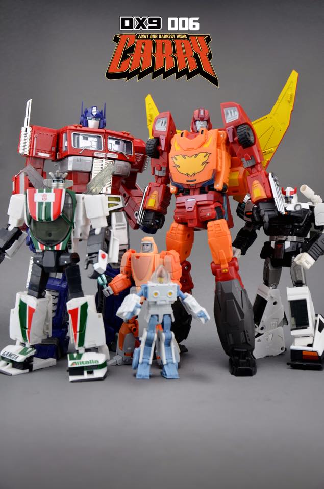 DX9 D06 Carry Final Production Images of Not Rodimus Prime Figure